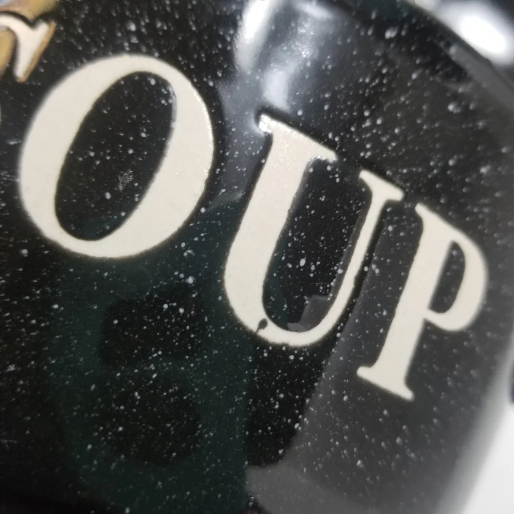 SOUP BOWLS MICROWAVE AND DISHWASHER SAFE BLACK AND WHITE CAMPING BOWLS